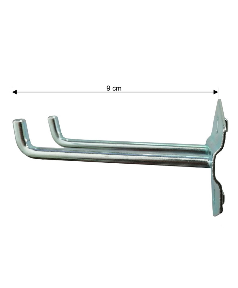 Haczyk do ścianki perforowanej podwójny dł 9cm FR3942