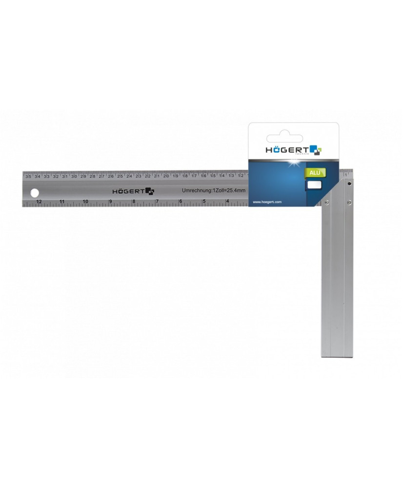 Kątownik stolarski aluminiowy 350 x 190 mm HT4M203 (23D)(S5)