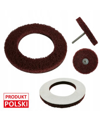 Włóknina CRS COARSE krążek dysk ściernica Ø150mm + Ø90mm WŁOSY MURZYNA FR8112 + FR8113