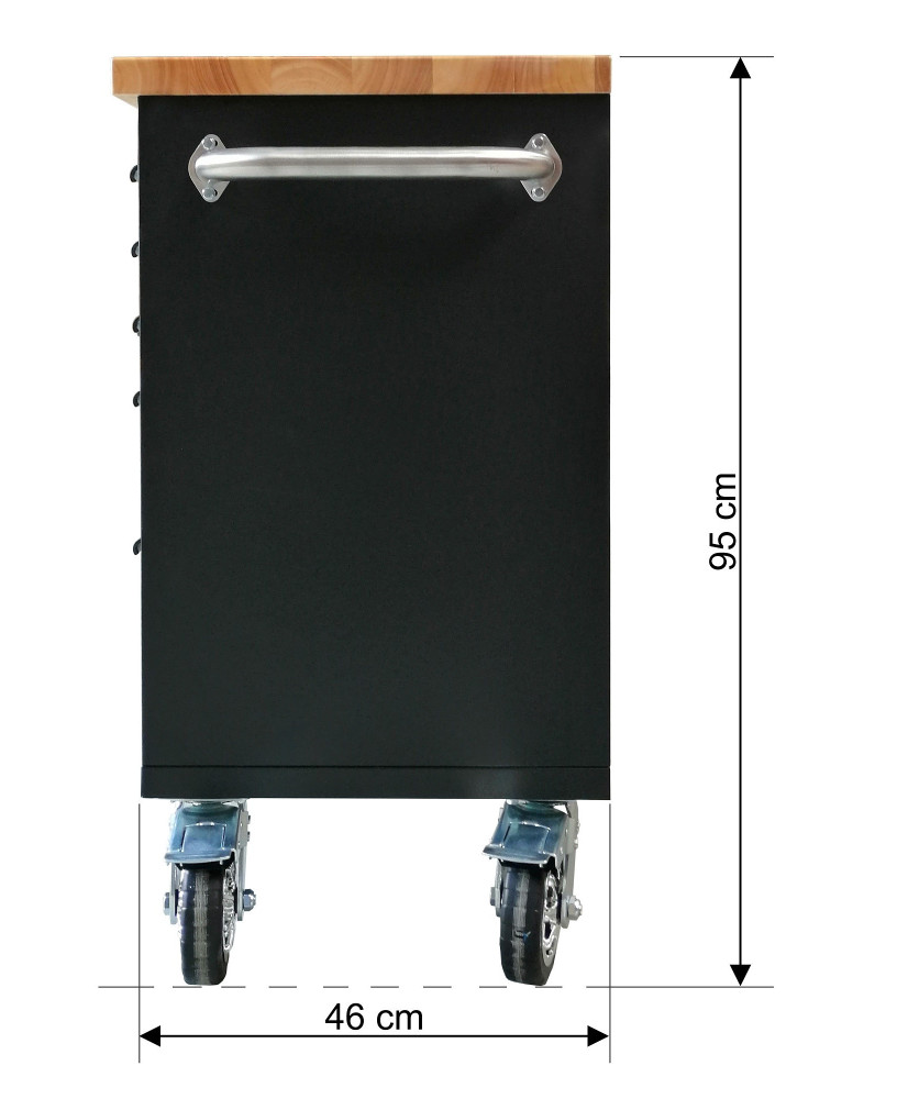 Stół wózek warsztatowy czarny szafka narzędziowa XXL FR4085