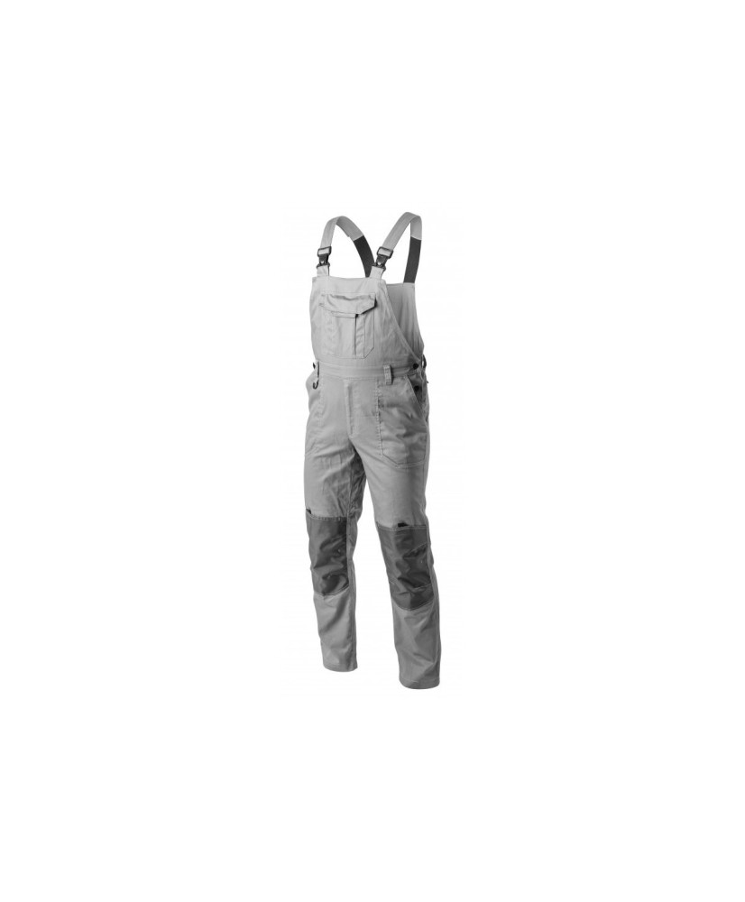 Spodnie robocze KALMIT ogrodniczki ochronne jasne szare XL (54) HT5K804-XL (2A)