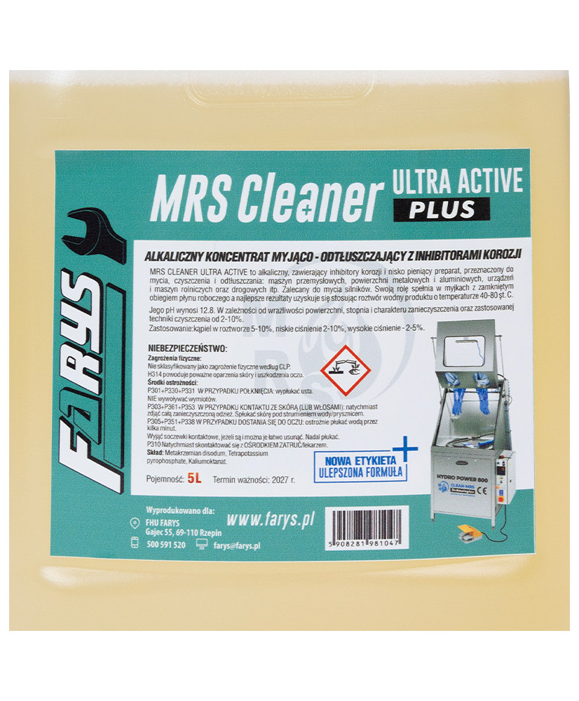 Koncentrat płyn do myjki myjka z podgrzewaniem 5 litrów FR8092