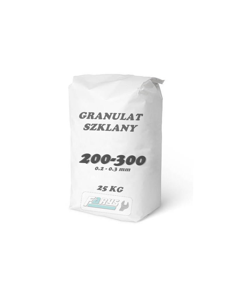 Granulat szklany ścierniwo 200-300 PREMIUM 25 KG GR200-300