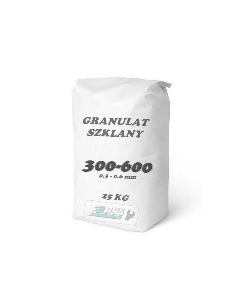 Granulat szklany ścierniwo 300-600 PREMIUM 25 KG GR300-600