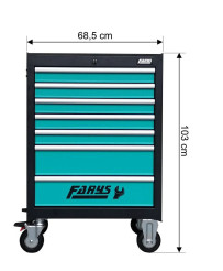 Szafka warsztatowa wózek narzędziowy + wyposażenie FR4045 + FR4000 mocny