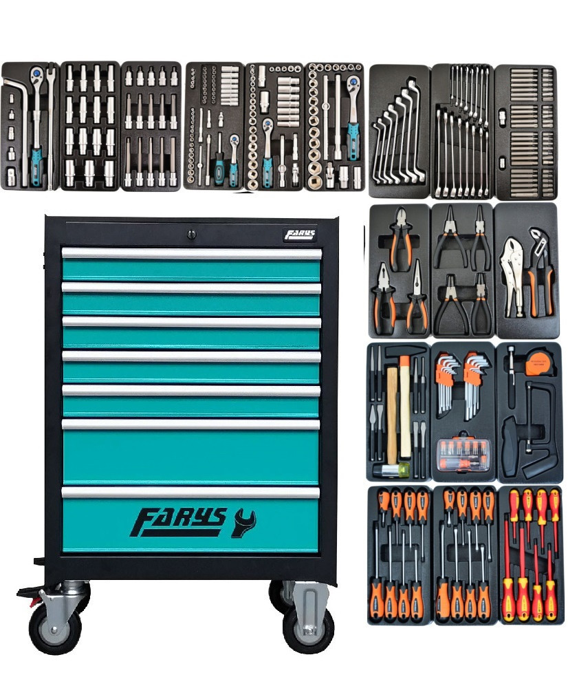 Szafka warsztatowa wózek narzędziowy + wyposażenie FR4045 + FR4000 mocny
