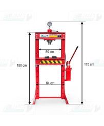 Prasa hydrauliczna ręczna na 30 ton z pompą