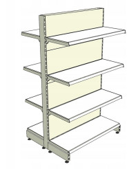 Regały sklepowe dwustronne  "Gondola" 125x160cm 6szt.