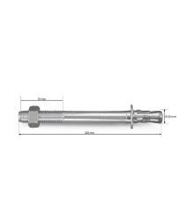 Kotwy 10szt kotwa Ø20x220mm podnośnik dwukolumnowy Farys