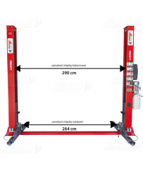 copy of Podnośnik dwukolumnowy automat 4t FR5071 + olej hydrauliczny 10l + smary+ kotwy