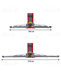 Podnośnik dwukolumnowy półautomat 4,2T FR5077 + olej hydrauliczny 8l + smary+ kotwy