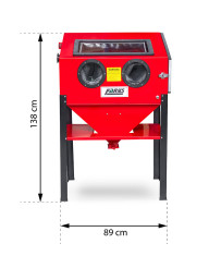 Piaskarka kabinowa 220L oczyszczarka komorowa FR7014