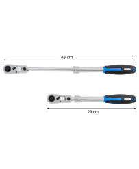 Zestaw Grzechotek  Grzechotka Teleskopowa Łamana Przegubowa SLIM 1/2" i 1/4"