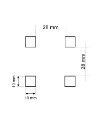 Haczyk do ścianki perforowanej podwójny dł 5cm FR3944