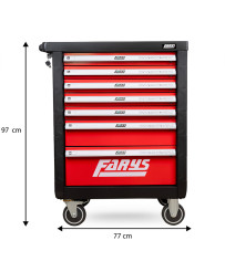 Szafka narzędziowa czerwona FR4033+ wyposażenie 334el.