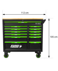 Wózek narzędziowy 13 Szuflad szafka mobilna warsztatowa FR4043