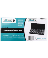 Zestaw bitów  bez obsady torx, imbus,spline 40szt. S2 FR2351