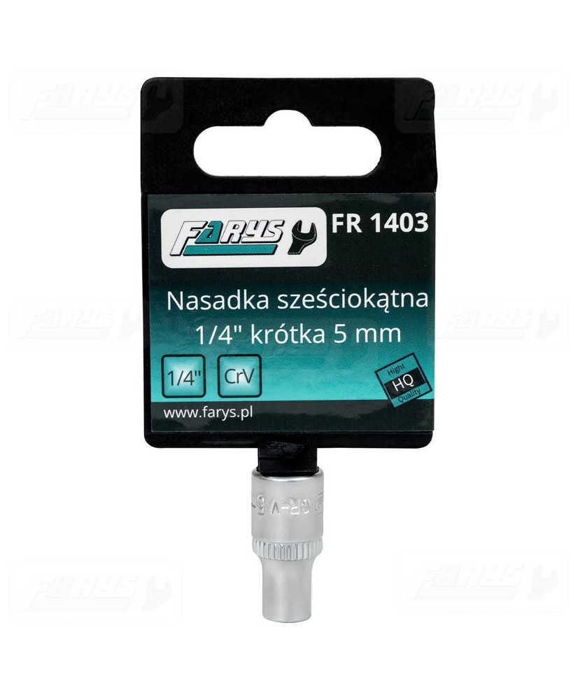 Nasadka 5mm 1/4"  sześciokątna krótka FR1403