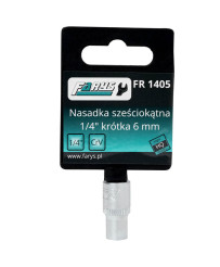 Nasadka 6mm 1/4"  sześciokątna krótka FR1405