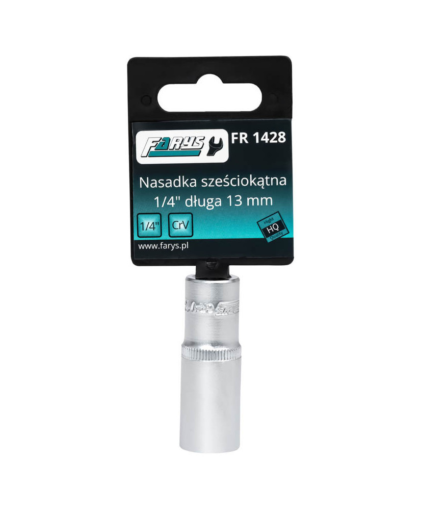 Nasadka 13mm 1/4"  sześciokątna długa  FR1428