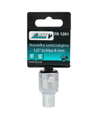 Nasadka 8mm 1/2"  sześciokątna krótka FR1201