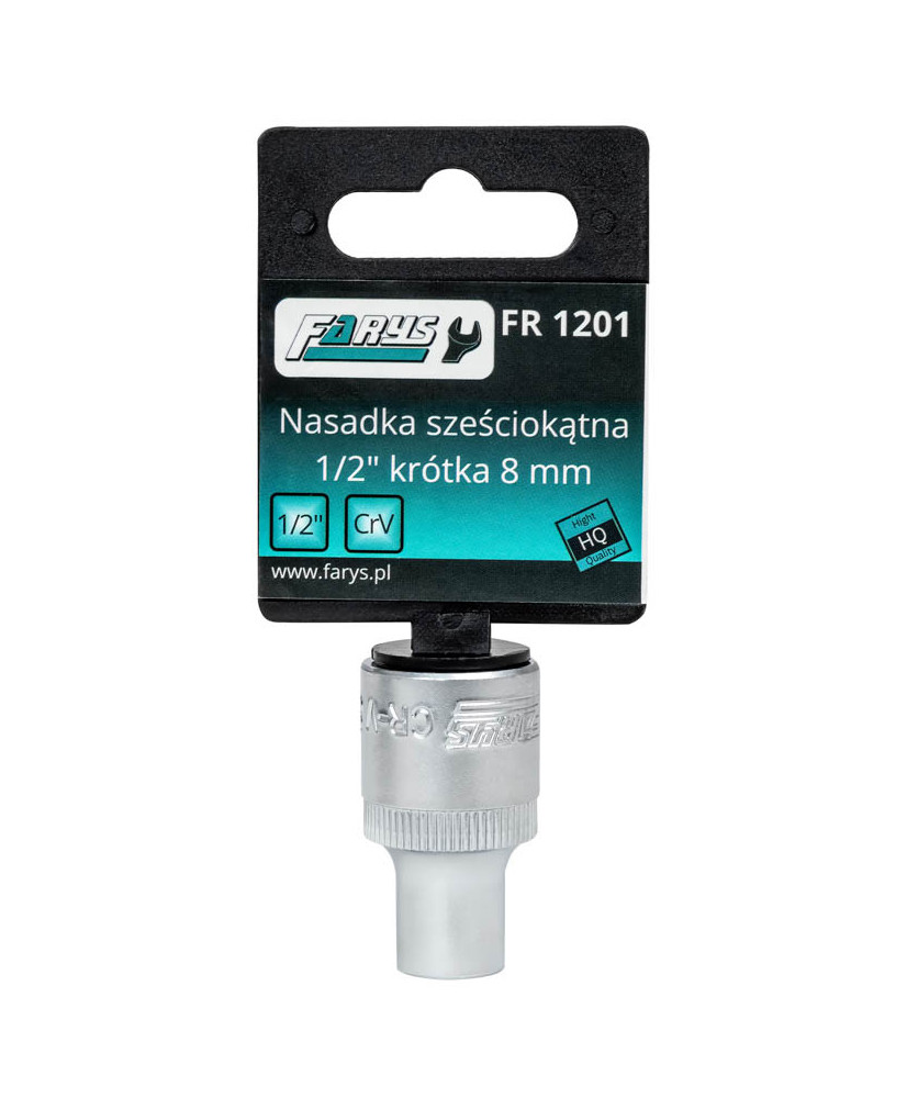 Nasadka 8mm 1/2"  sześciokątna krótka FR1201