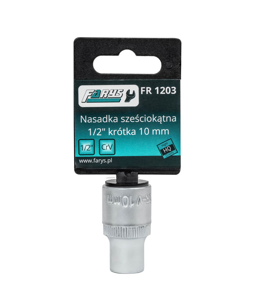 Nasadka 10mm 1/2"  sześciokątna krótka FR1203