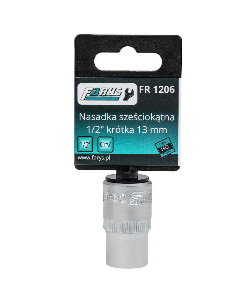 Nasadka 13mm 1/2"  sześciokątna krótka FR1206