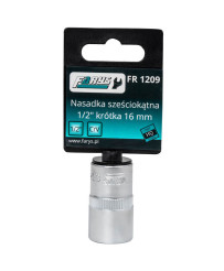 Nasadka 16mm 1/2"  sześciokątna krótka FR1209