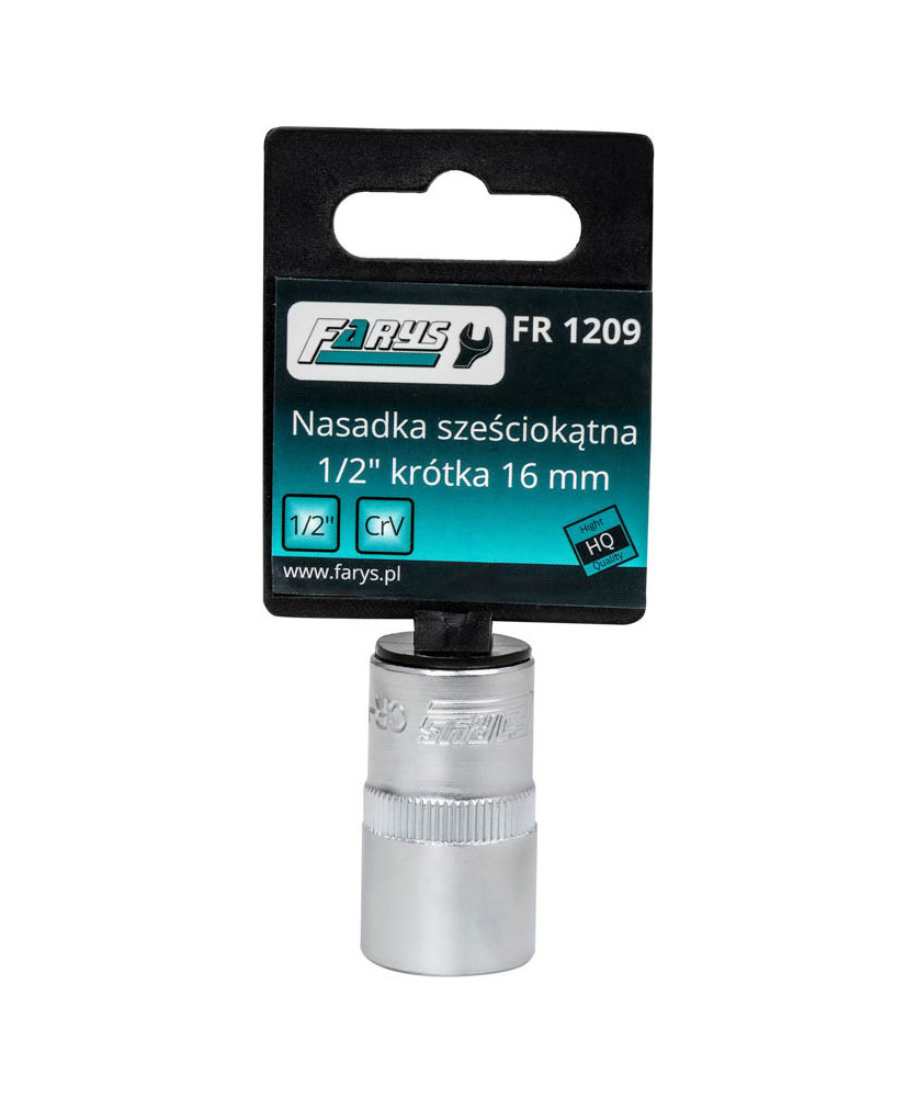 Nasadka 16mm 1/2"  sześciokątna krótka FR1209