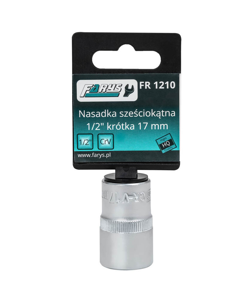 Nasadka 17mm 1/2"  sześciokątna krótka FR1210