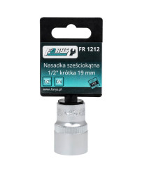 Nasadka 19mm 1/2"  sześciokątna krótka FR1212