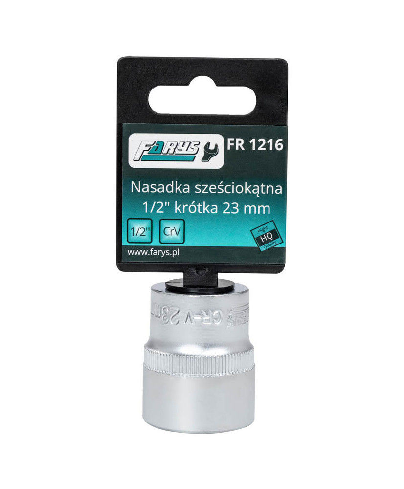 Nasadka 23mm 1/2"  sześciokątna krótka FR1216