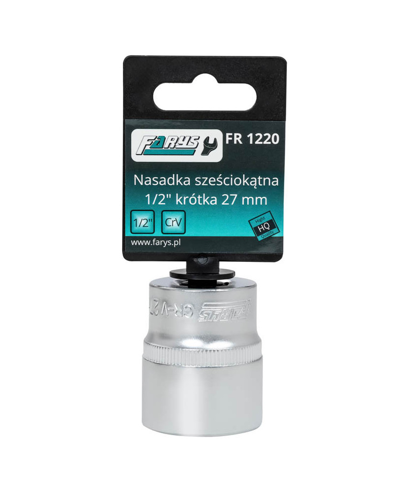 Nasadka 27mm 1/2"  sześciokątna krótka FR1220