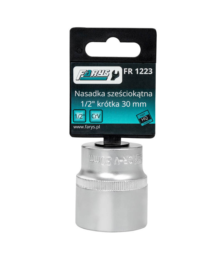 Nasadka 30mm 1/2"  sześciokątna krótka FR1223