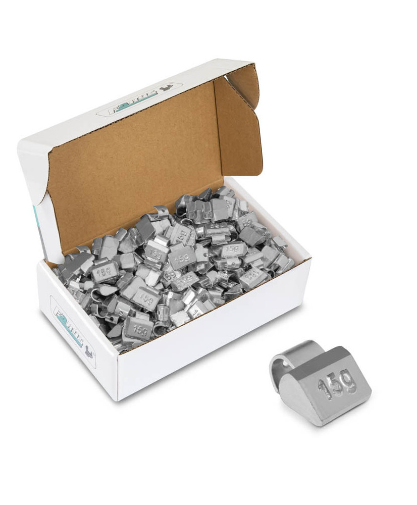 Ciężarki 15g ołowiane (Pb) nabijane do felg aluminiowych (ALU) opakowanie 100szt. Ciężarki 15g ołowiane (Pb) nabijane do felg aluminiowych (ALU) opakowanie 100szt.