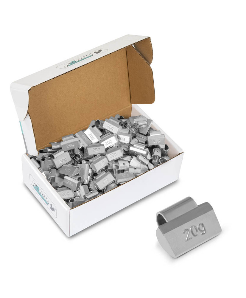Ciężarki 20g ołowiane (Pb) nabijane do felg aluminiowych (ALU) opakowanie 100szt. Ciężarki 20g ołowiane (Pb) nabijane do felg aluminiowych (ALU) opakowanie 100szt.