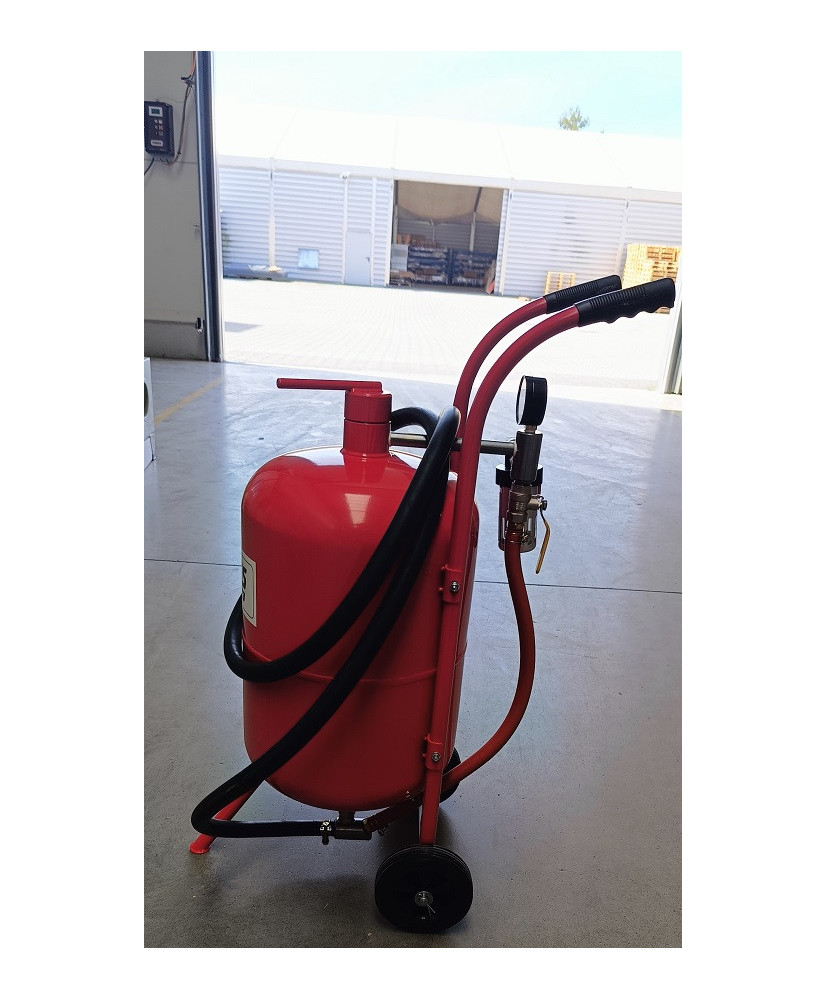 Piaskarka syfonowa oczyszczarka mobilna 38l zawory 1/2" FR7012 C - OUTLET 2