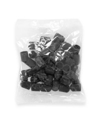 Kapturek zaworowy plastikowy czarny op.50 szt. FR0798