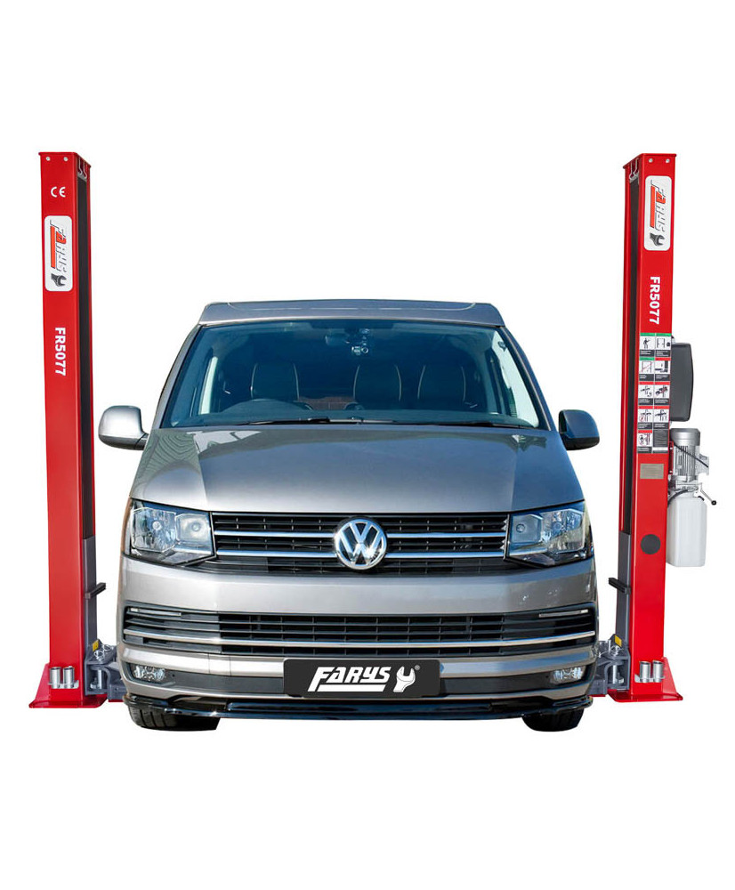 Podnośnik dwukolumnowy półautomat 4,2T FR5077 + olej hydrauliczny 8l + smary+ kotwy Podnośnik dwukolumnowy półautomat 4,2T FR5077 + olej hydrauliczny 8l + smary+ kotwy