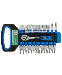 Zestaw nasadki torx bity imbus grzechotka 1/4 cala 28el FR2019