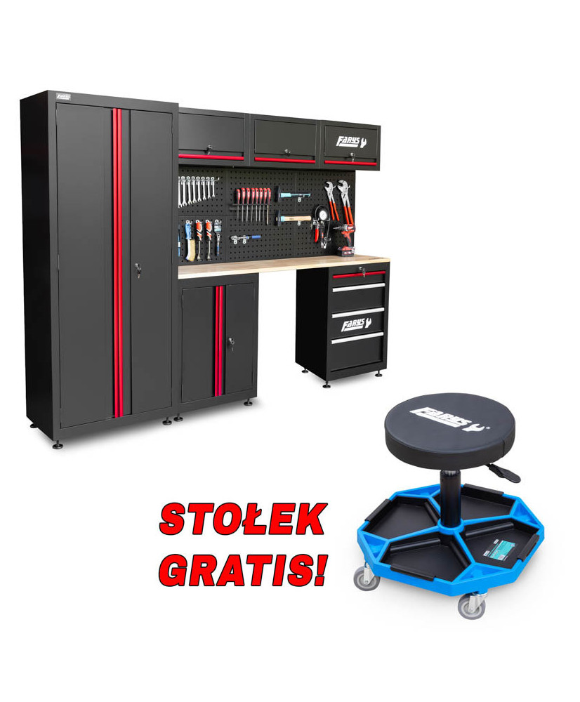 Meble garażowe warsztatowe Regał szafka do warsztatu garażu FR4111+gratis Meble garażowe warsztatowe Regał szafka do warsztatu garażu FR4111+gratis
