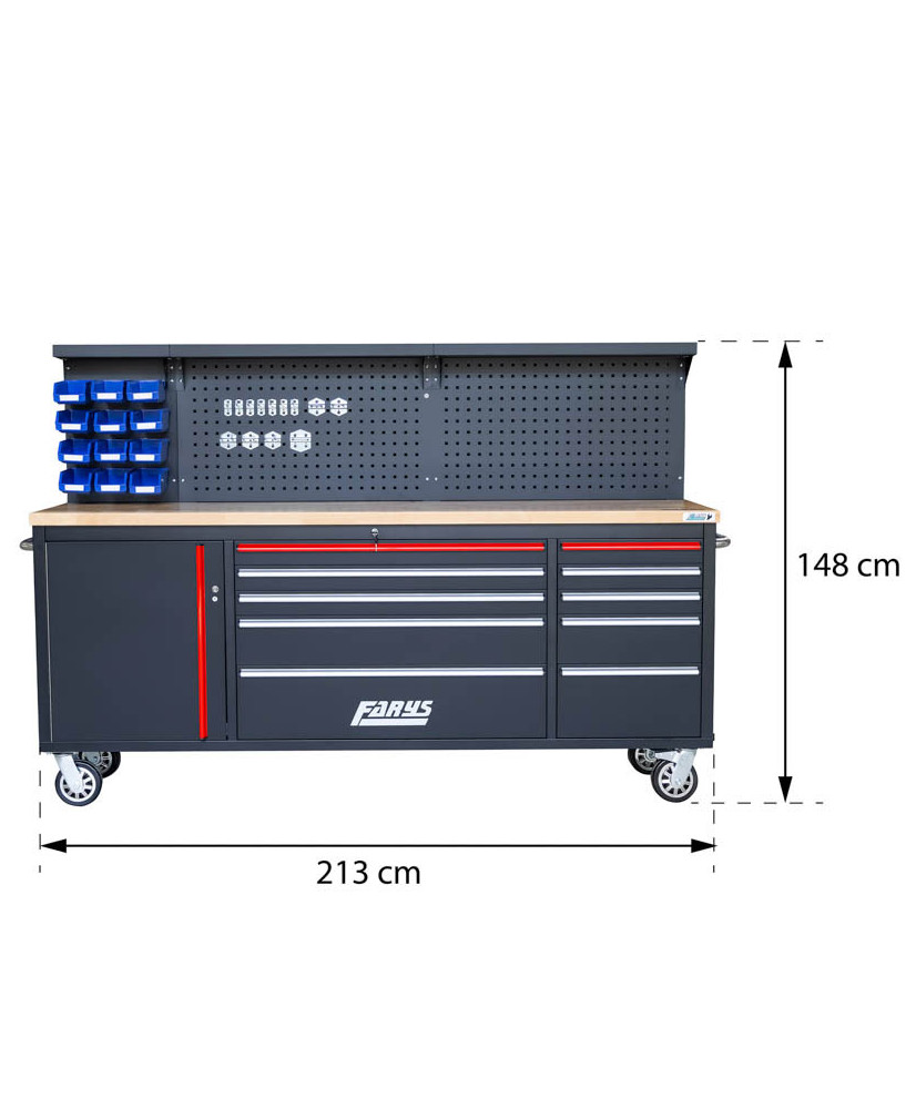 Stół wózek warsztatowy narzędziowy szafka narzędziowa XXL FR4061 - OUTLET