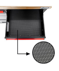 Duży stół warsztatowy z drewnianym blatem