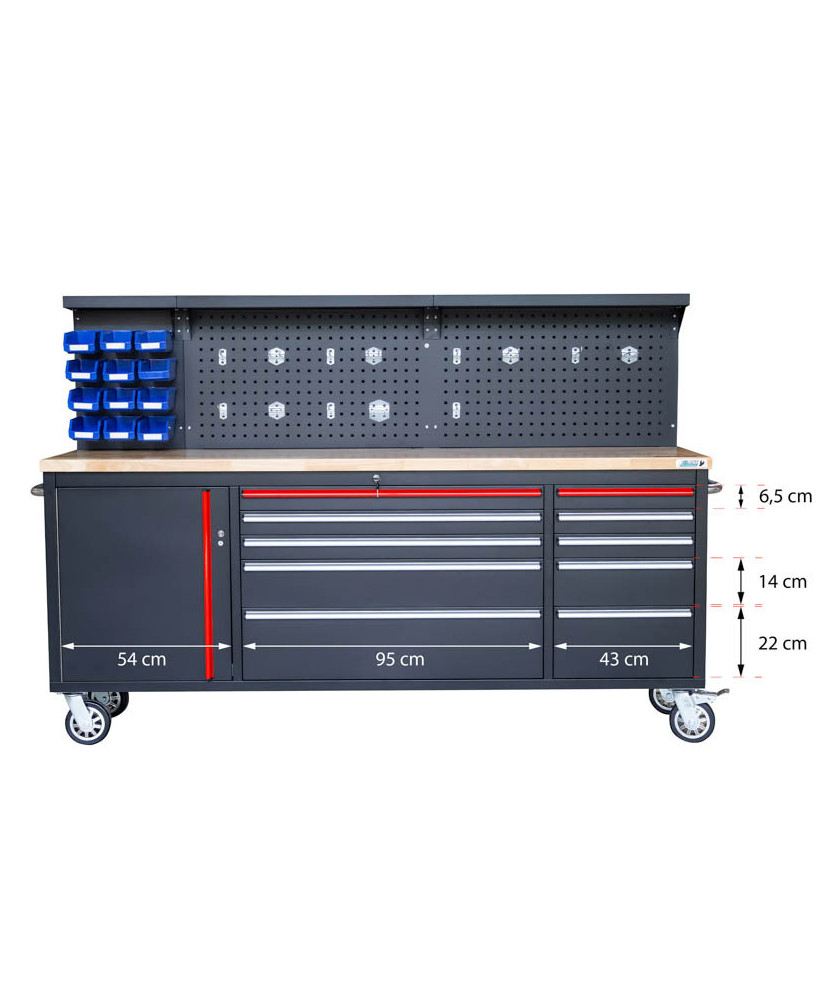 Stół wózek warsztatowy narzędziowy szafka narzędziowa XXL FR4061 - OUTLET