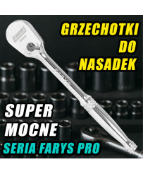 GRZECHOTKA do nasadek prosta mocna 1/4″ 90 zębów FR2472