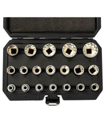 Nasadki Vario Plus 1/2" 19el. 12-kątne 8-32mm FR2066