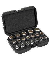 Nasadki Vario Plus 1/2" 19el. 12-kątne 8-32mm FR2066