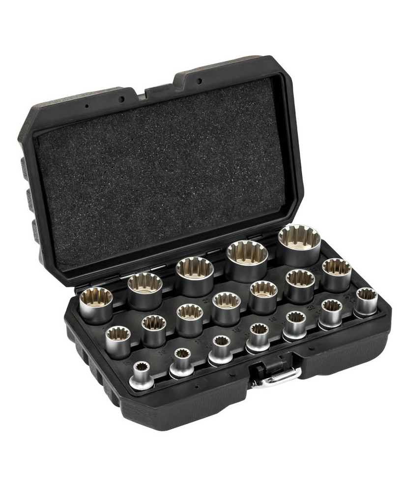 Nasadki Vario Plus 1/2" 19el. 12-kątne 8-32mm FR2066