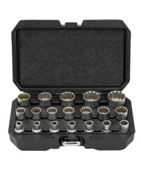 Nasadki Vario Plus 1/2" 19el. 12-kątne 8-32mm FR2066